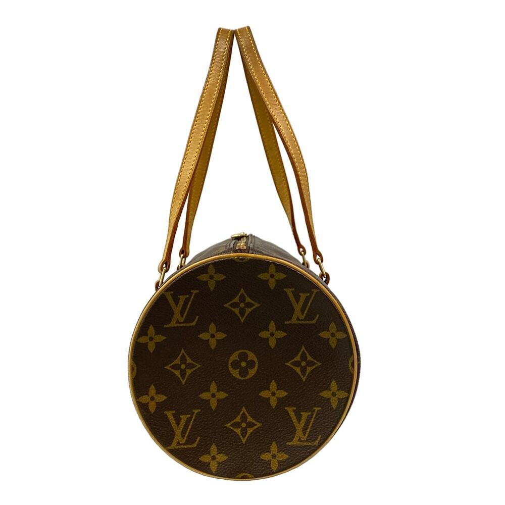 Louis Vuitton Papillon 30 Monogram Handbag M51385 Dark Brown Light Brown - Picture 4 of 15